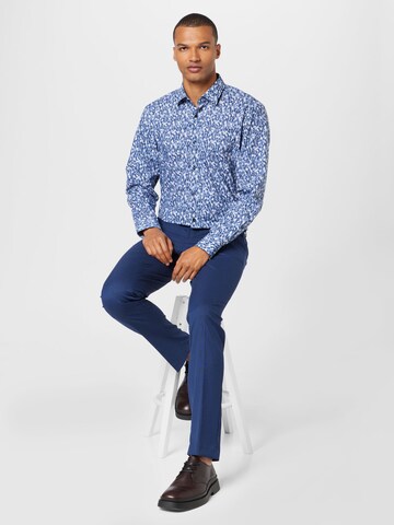 HUGO Regular fit Button Up Shirt 'Kenno' in Blue