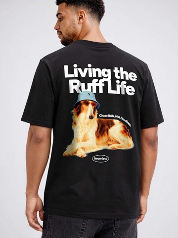 Neverless Shirt 'Ruff Life' in Black