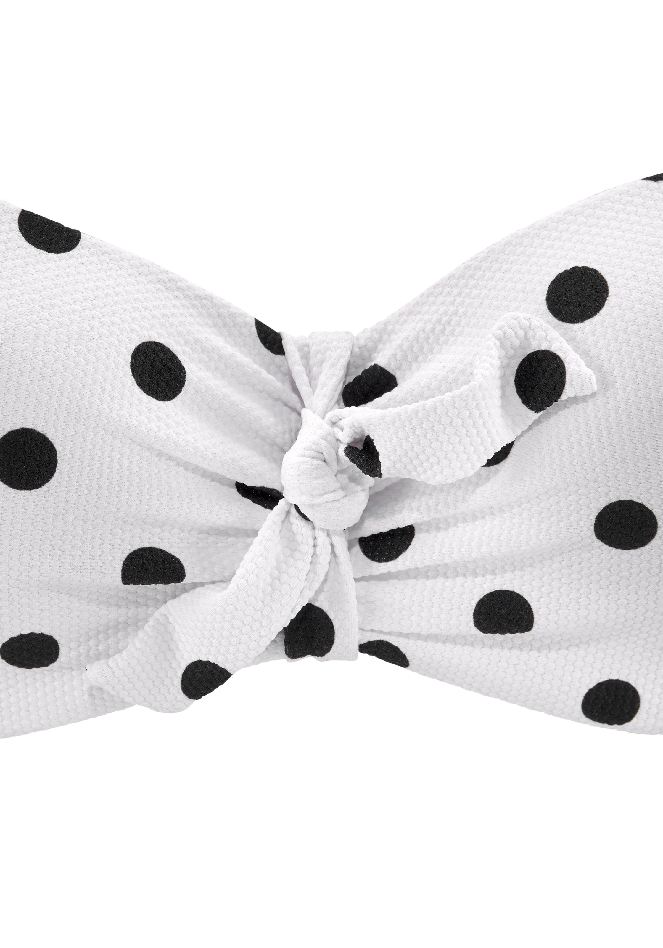 LASCANA Bandeau Bikini top in White