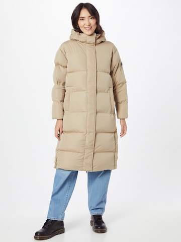 Manteau d’hiver Superdry en beige : devant