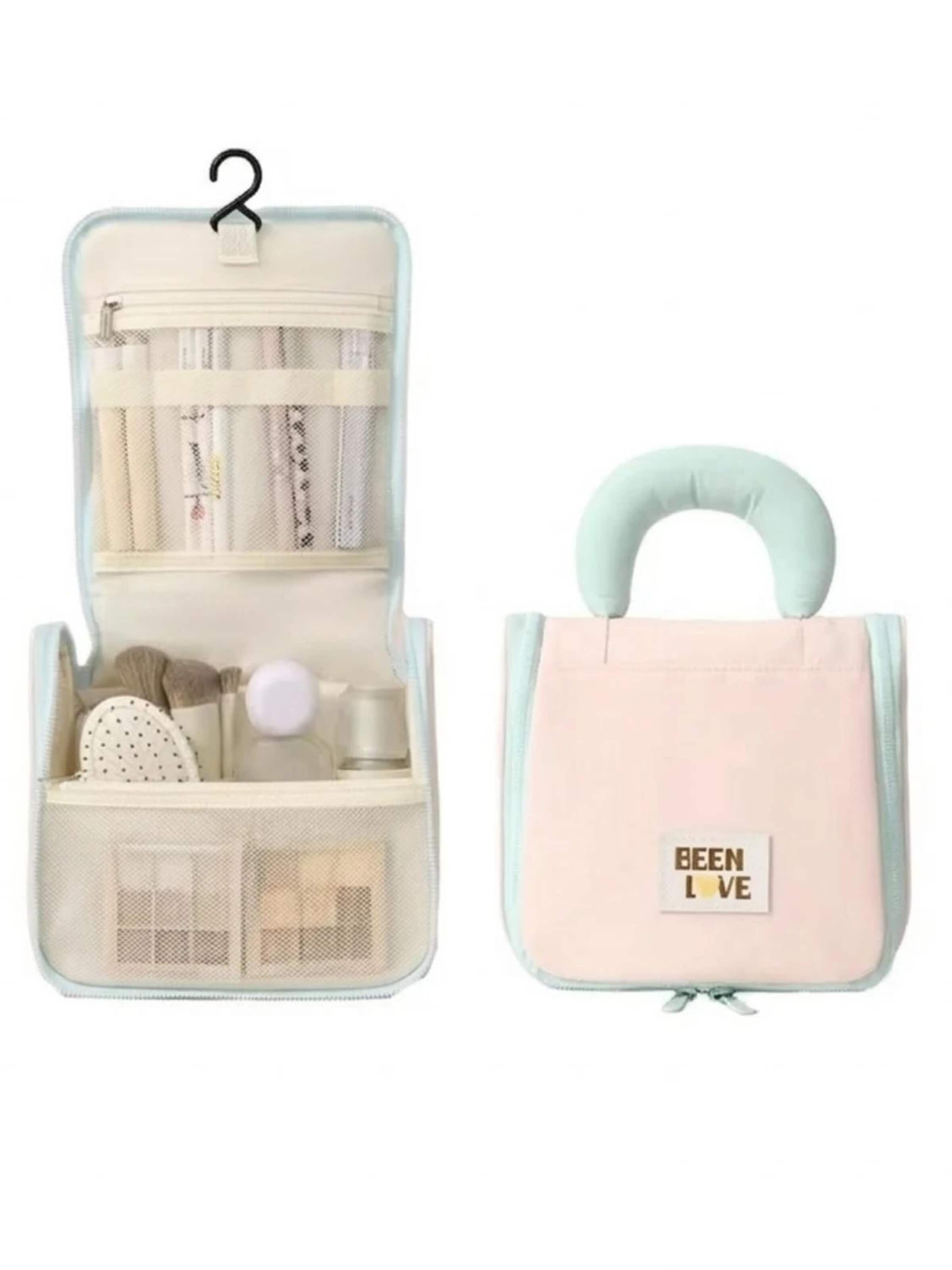 MEVYRA Cosmetic Bag 'Reise-Kulturbeutel' in Pink: front