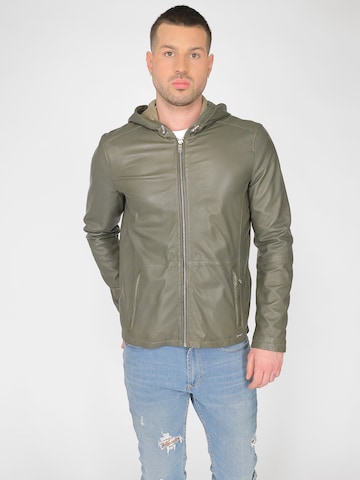 Maze Between-Season Jacket in Green: front