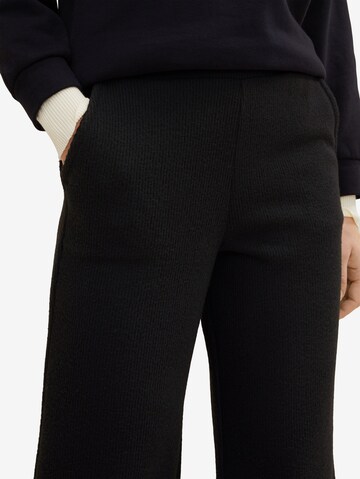 TOM TAILOR Loose fit Pants in Black