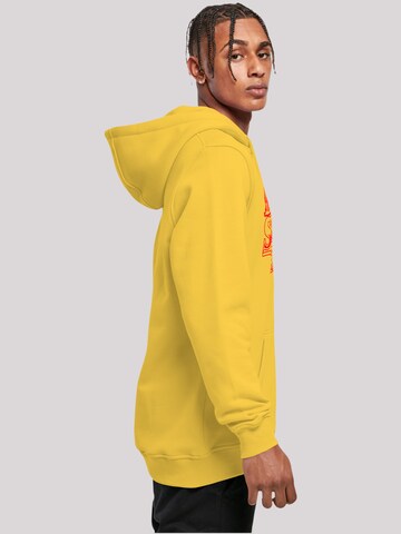 F4NT4STIC Sweatshirt 'Stranger Things Flames Netflix TV Series' in Yellow