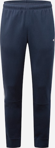 Effilé Pantalon Champion Authentic Athletic Apparel en bleu : devant