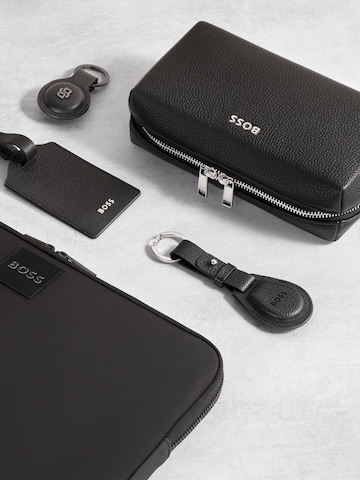 BOSS Key ring 'Key ring with AirTag holder Classic Grained' in Black