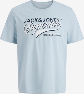 mėlyna Jack & Jones Plus Marškinėliai: priekis