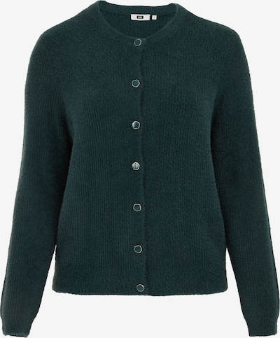 WE Fashion Strickjacke in dunkelgrün, Produktansicht