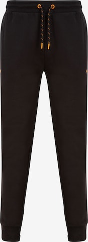 regular Pantaloni 'Trifoliate' di Threadbare in nero: frontale