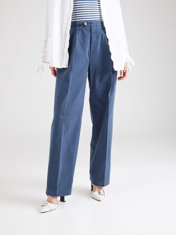 Loosefit Pantalon à plis TOMMY HILFIGER en bleu : devant