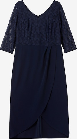 Robe de cocktail SHEEGO en bleu : devant