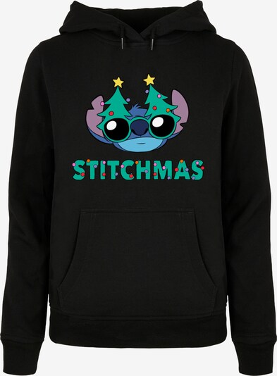 ABSOLUTE CULT Sweatshirt 'Lilo And Stitch - Stitchmas Glasses' in blau / grün / helllila / schwarz, Produktansicht