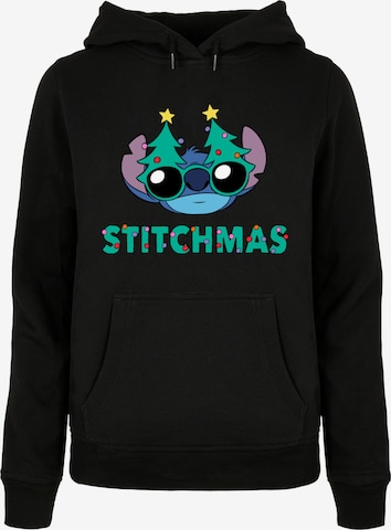 ABSOLUTE CULT Sweatshirt 'Lilo And Stitch - Stitchmas Glasses' in Schwarz: predná strana