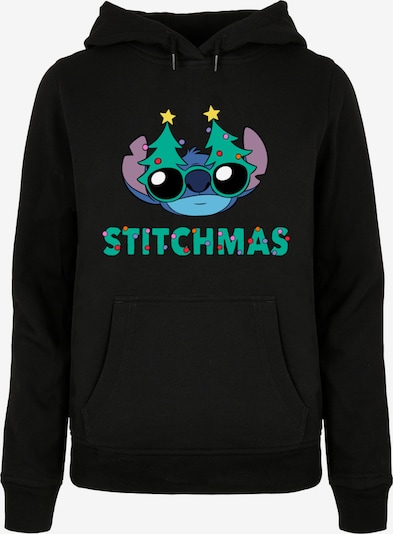 ABSOLUTE CULT Sweatshirt 'Lilo And Stitch - Stitchmas Glasses' in Blue / Green / Light purple / Black, Item view