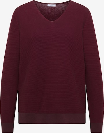 CECIL Pullover im Two-Tone-Look mit V-Neck in Rot: Vorderseite