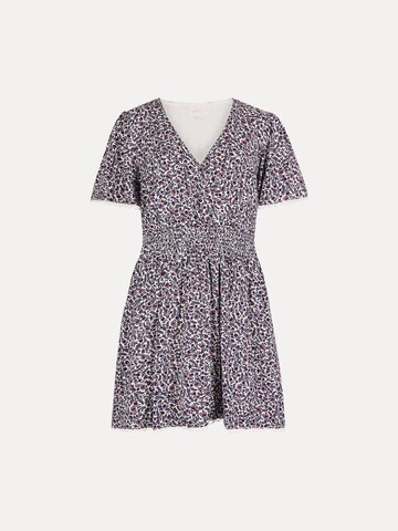 Apricot Ditsy Floral Gold Foil Mini Dress ' ' in Lila