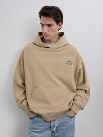 Scalpers Sweatshirt 'Sctimeoffhoodie' in Braun