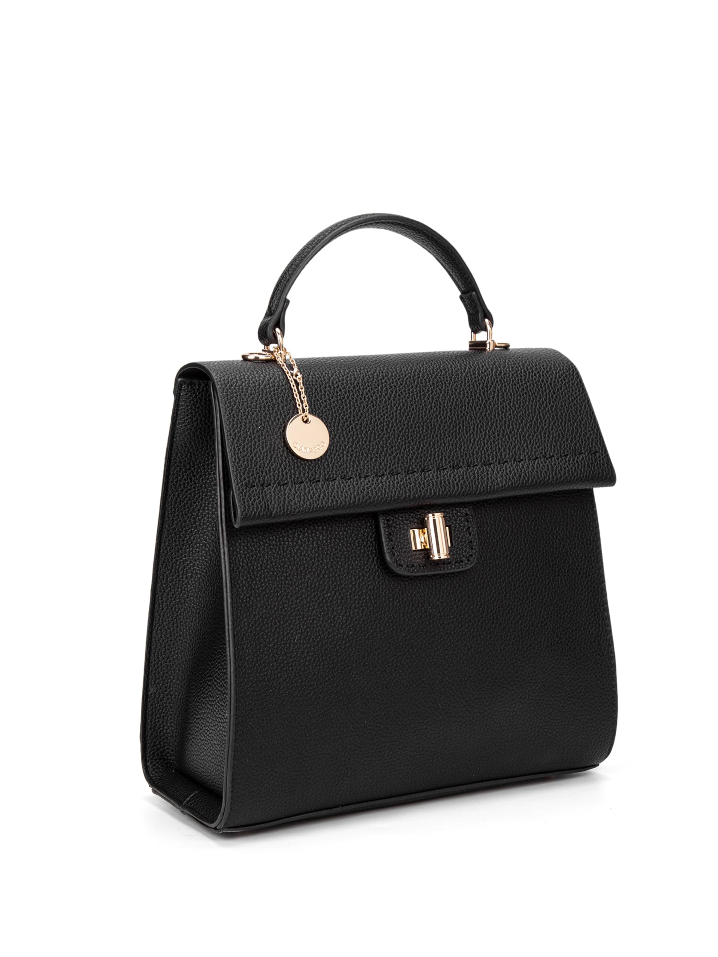 Zaino 'Zaino Donna Vegan Leather Diana & Co Firenze - Chiusura Girello Tracolla Regolabile' di Diana&Co. in nero