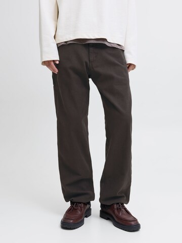 JACK & JONES Loosefit Broek in Bruin: voorkant