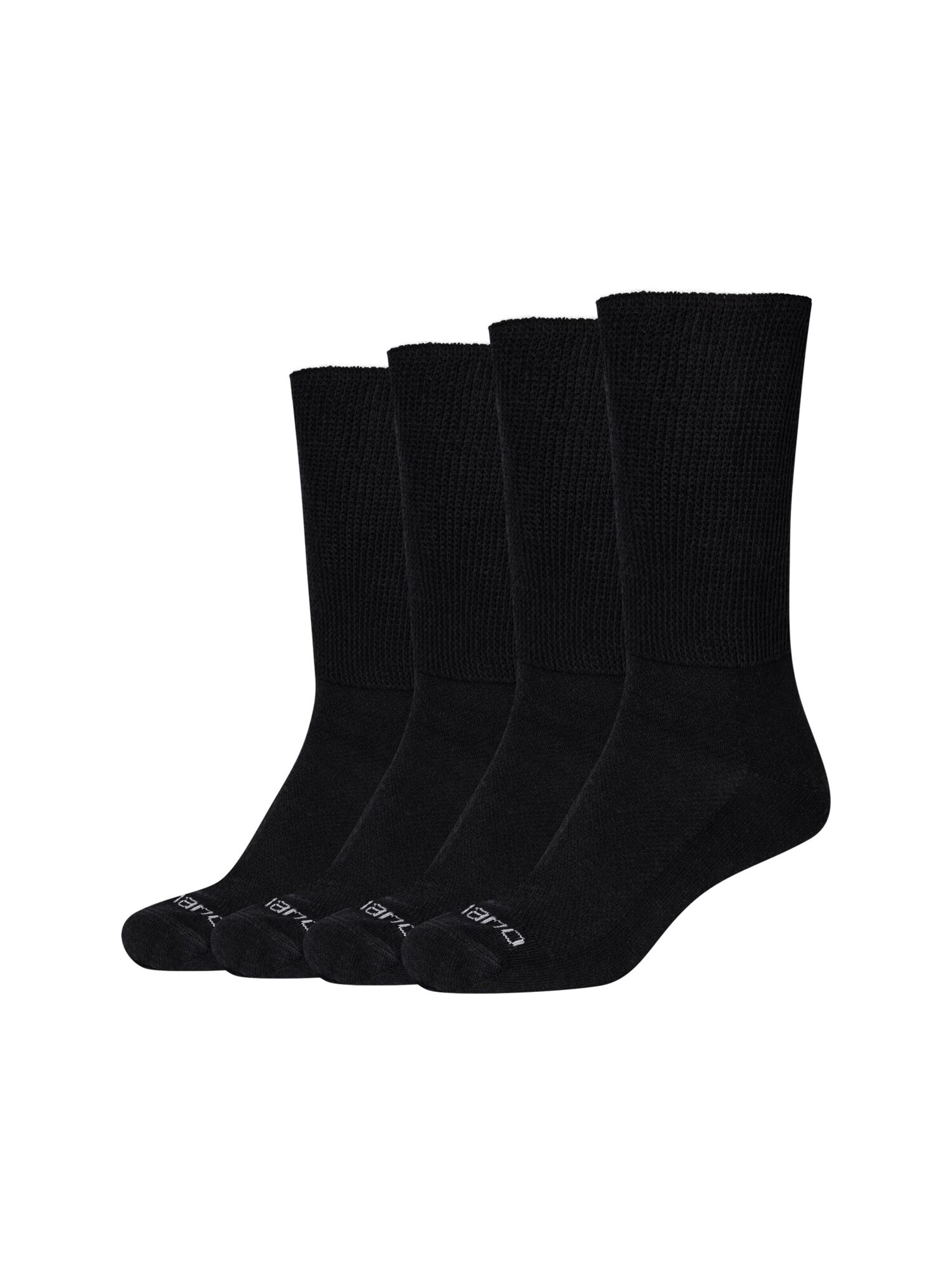 camano Socken in Schwarz: Vorderseite