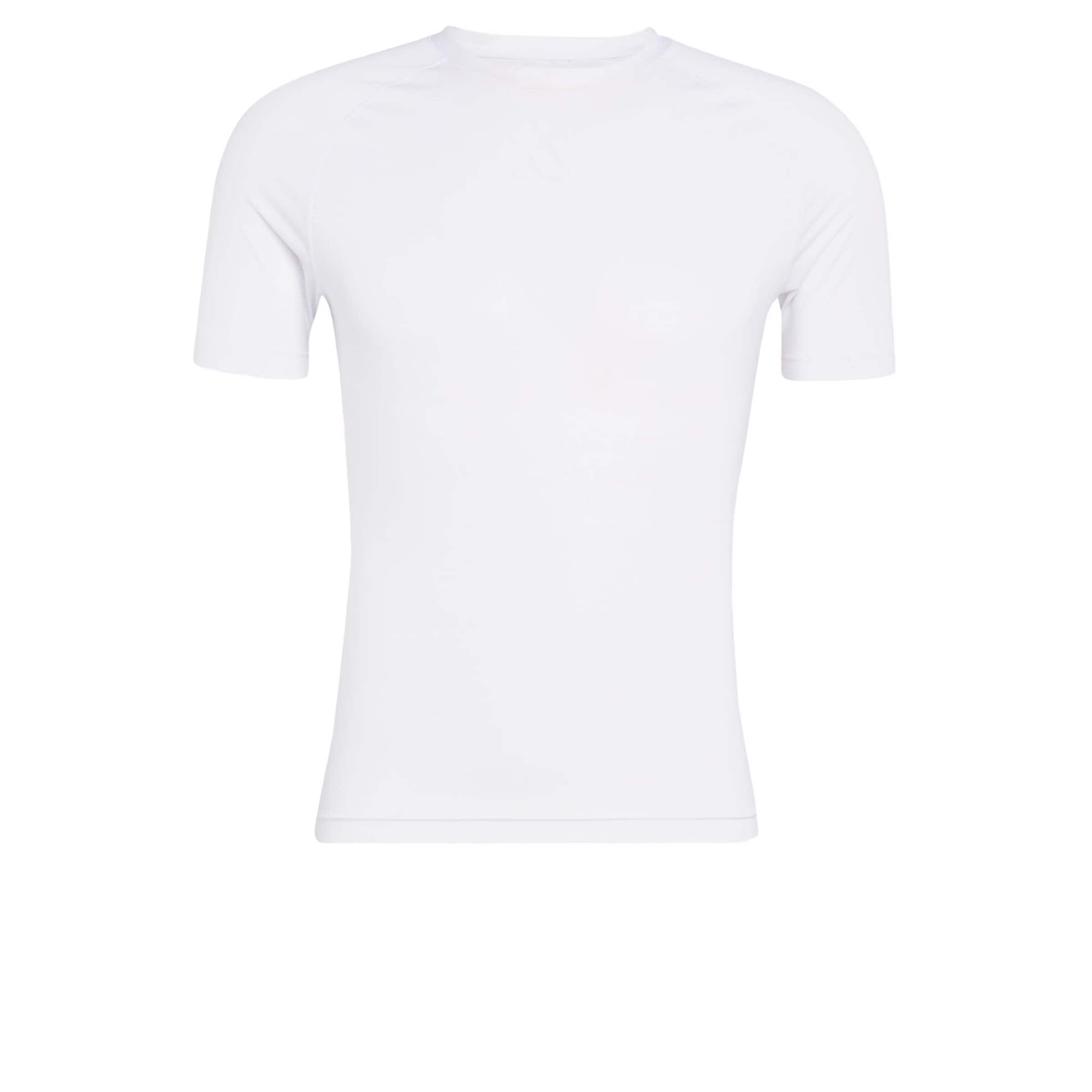 T-Shirt fonctionnel 'CYCLING BASE' ADIDAS PERFORMANCE en blanc : devant