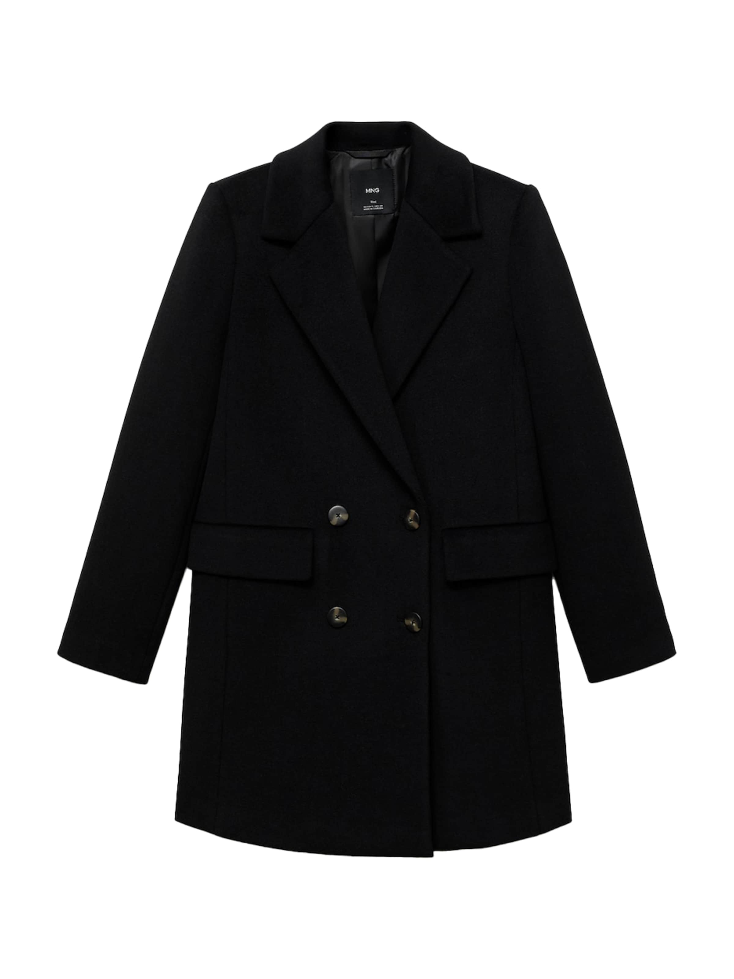 MANGO Mantel 'Dali' in Schwarz: Vorderseite