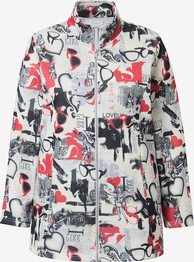 MIAMODA Jacke in grau / rot / schwarz / offwhite, Produktansicht