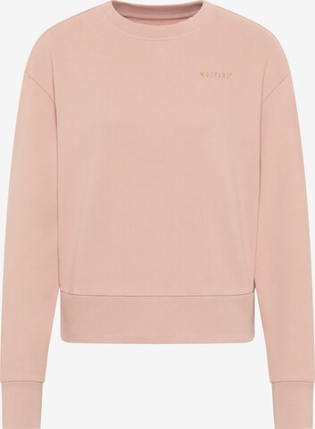 MUSTANG Sweatshirt in Pink: front