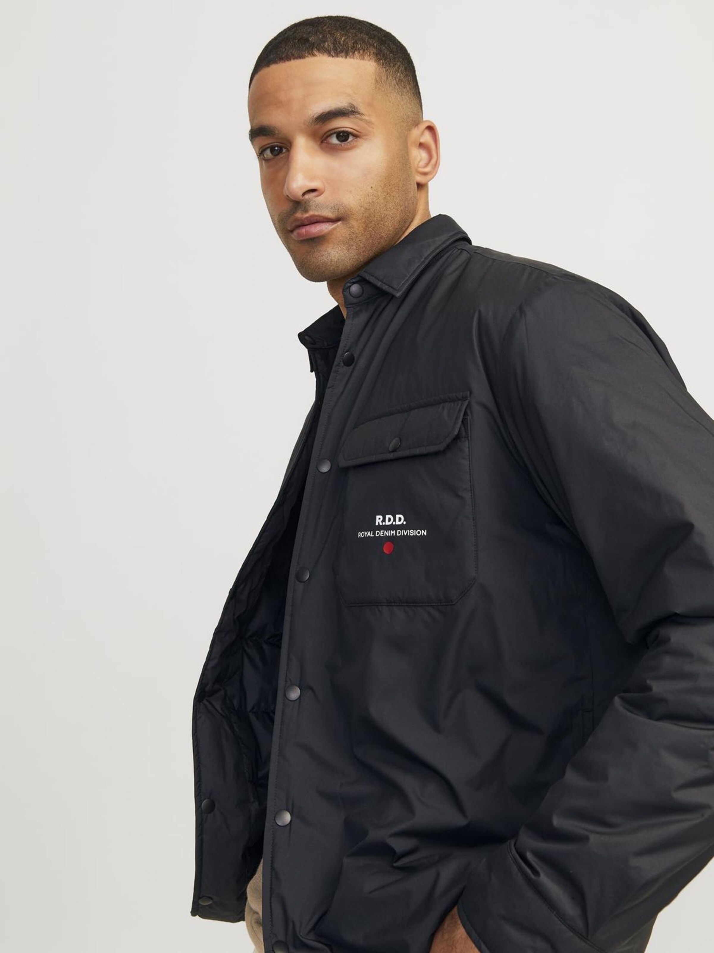 R.D.D. ROYAL DENIM DIVISION Übergangsjacke in Schwarz