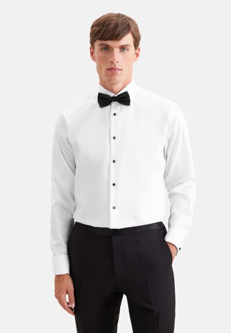 SEIDENSTICKER Slim Fit Hemd in Weiß: Vorderseite