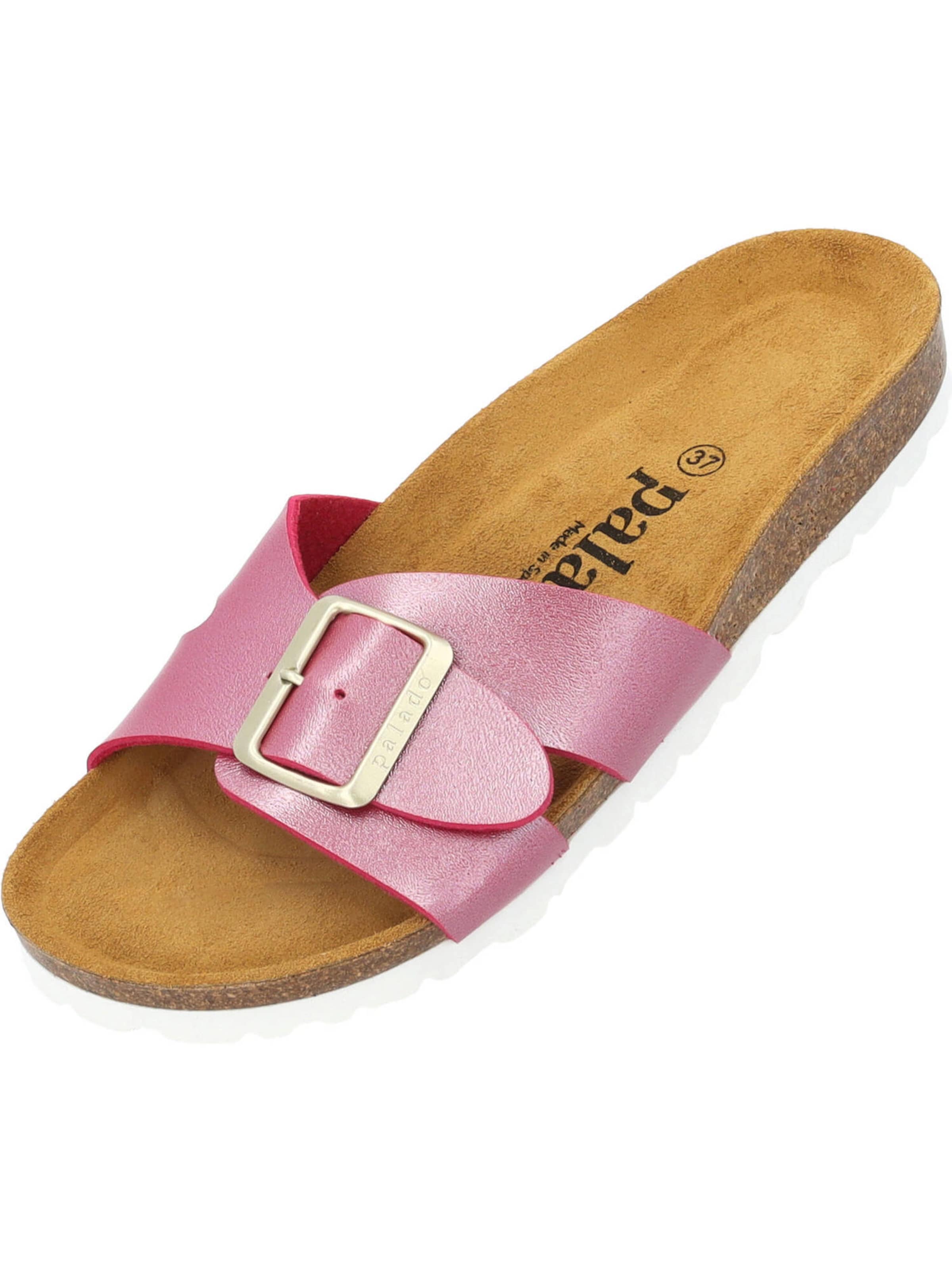 rozā Palado Ādas čības 'Tinos': no priekšpuses