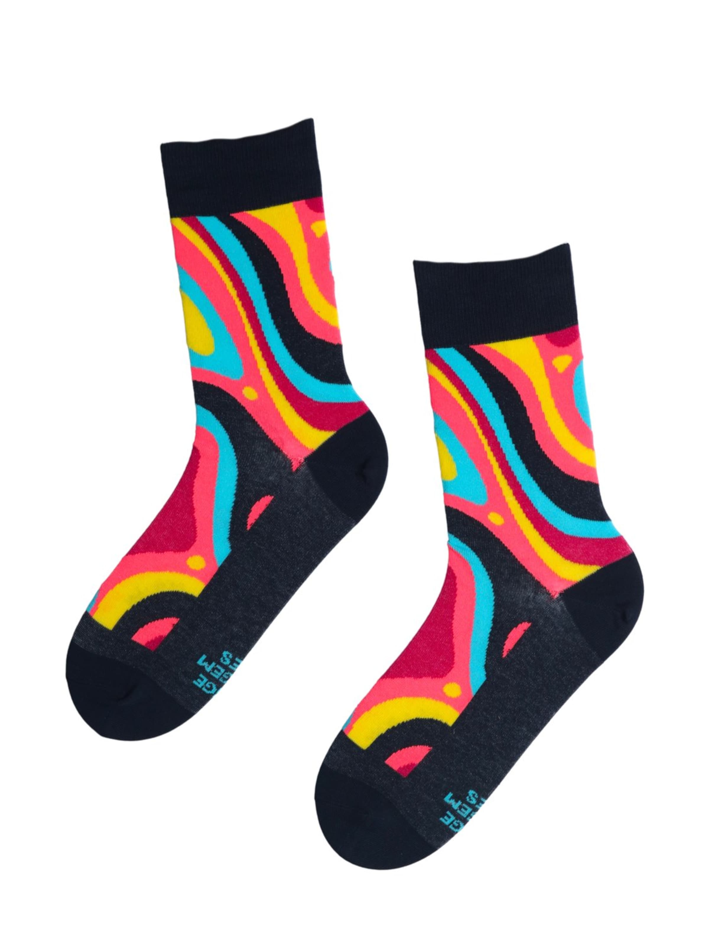 Sokisahtel - Calcetines 'MART cotton socks for the smartest man' en Mezcla de colores: frente