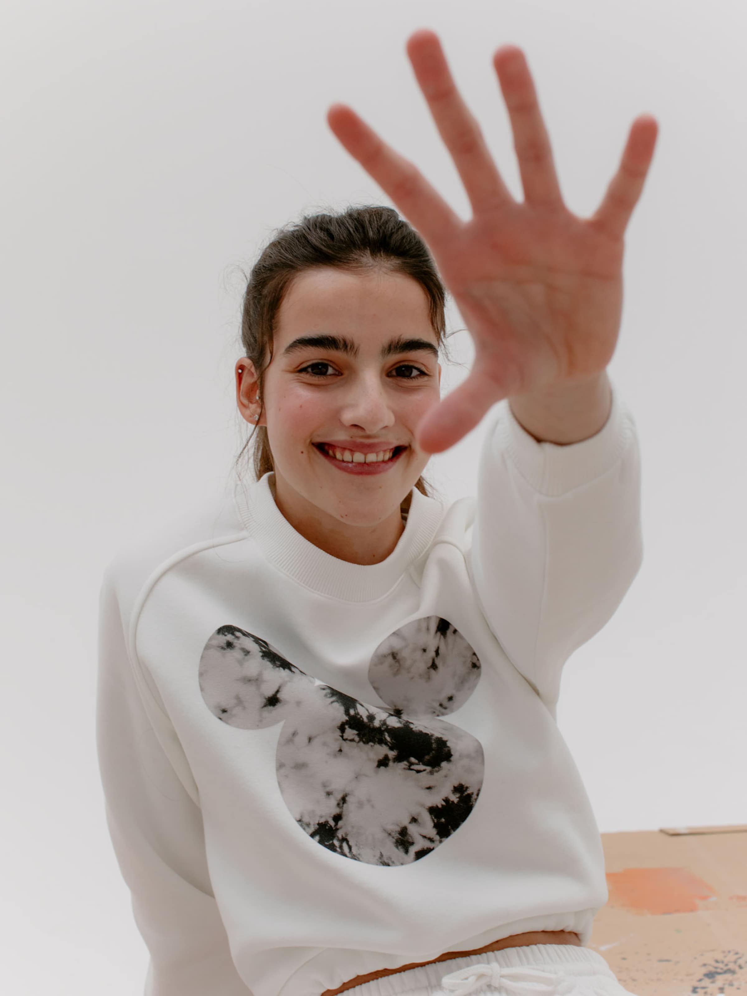 DISNEY Sweatshirt 'Phoebe Sweater' in White