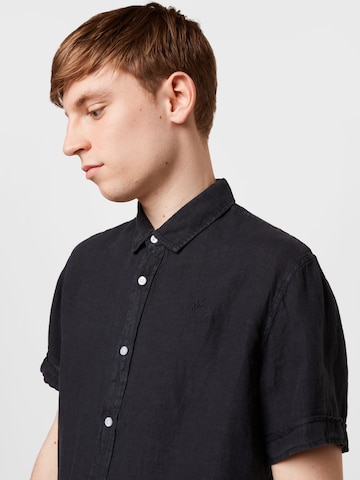 CAMP DAVID Regular fit Button Up Shirt in Black