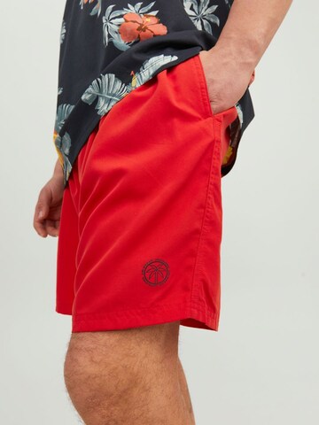 Jack & Jones Plus Board Shorts in Red