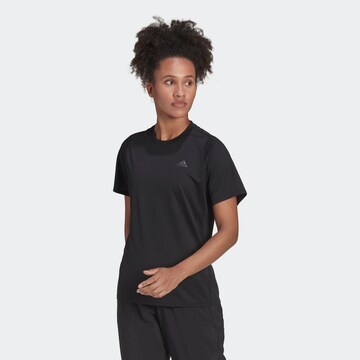 T-shirt fonctionnel 'Run Icons' ADIDAS PERFORMANCE en noir : devant
