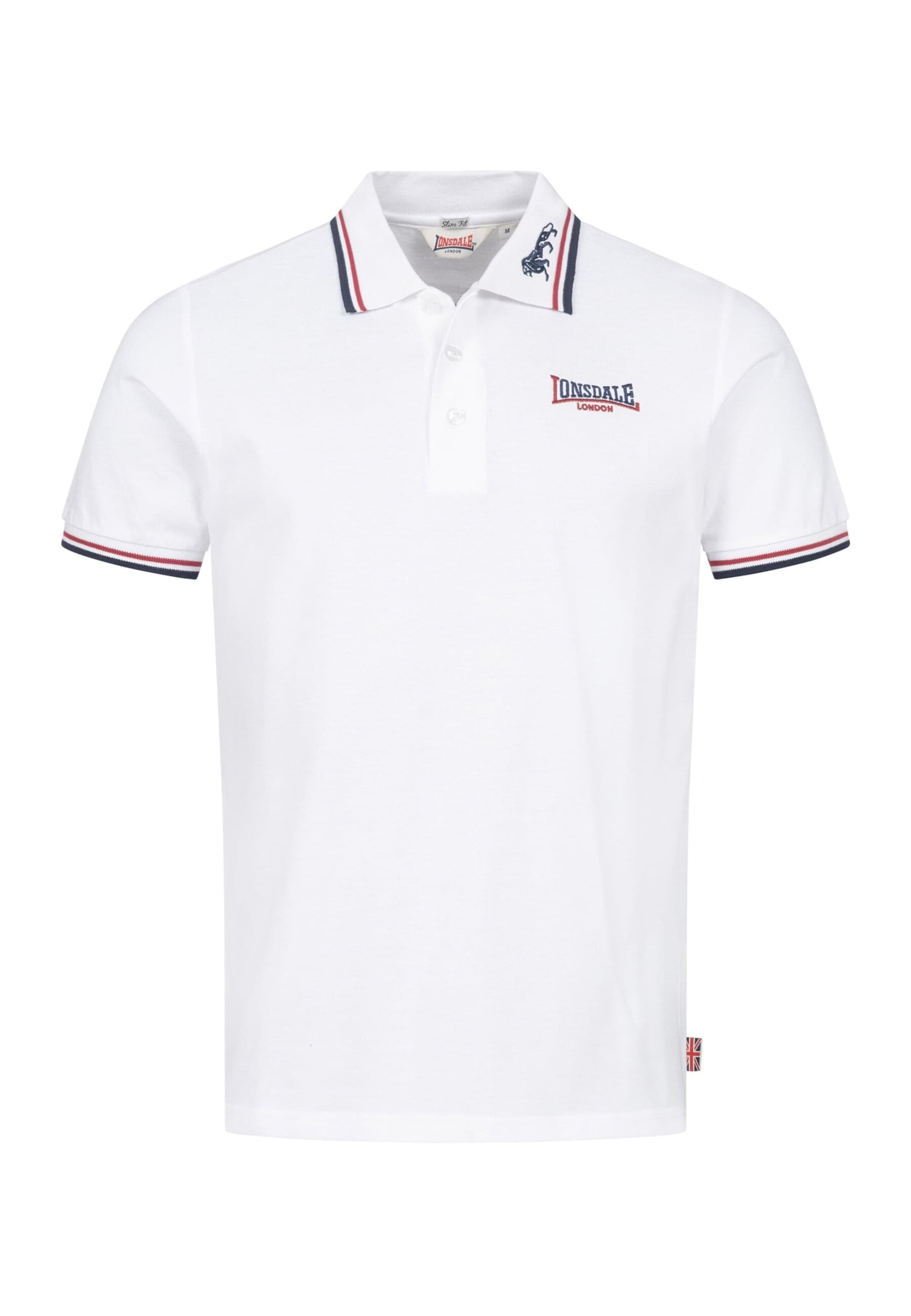 LONSDALE Tričko - Biela: predná strana