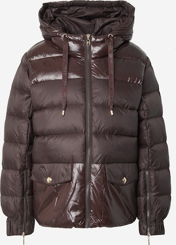 Liu Jo Zimní bunda – hnědá: přední strana