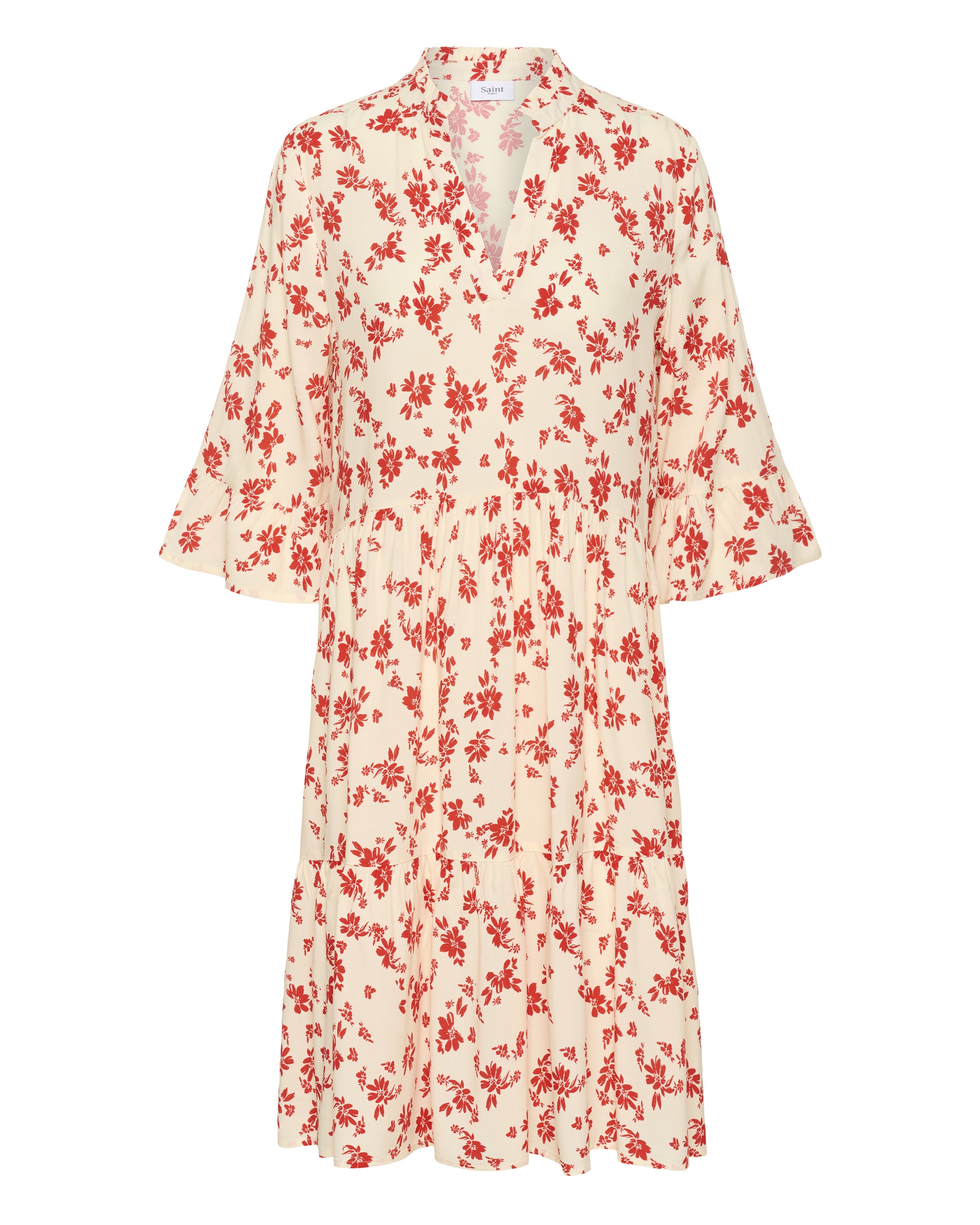 SAINT TROPEZ Kleid 'Eda' in beige / orange, Produktansicht