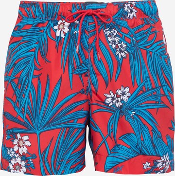 Shorts de bain TOMMY HILFIGER en rouge : devant