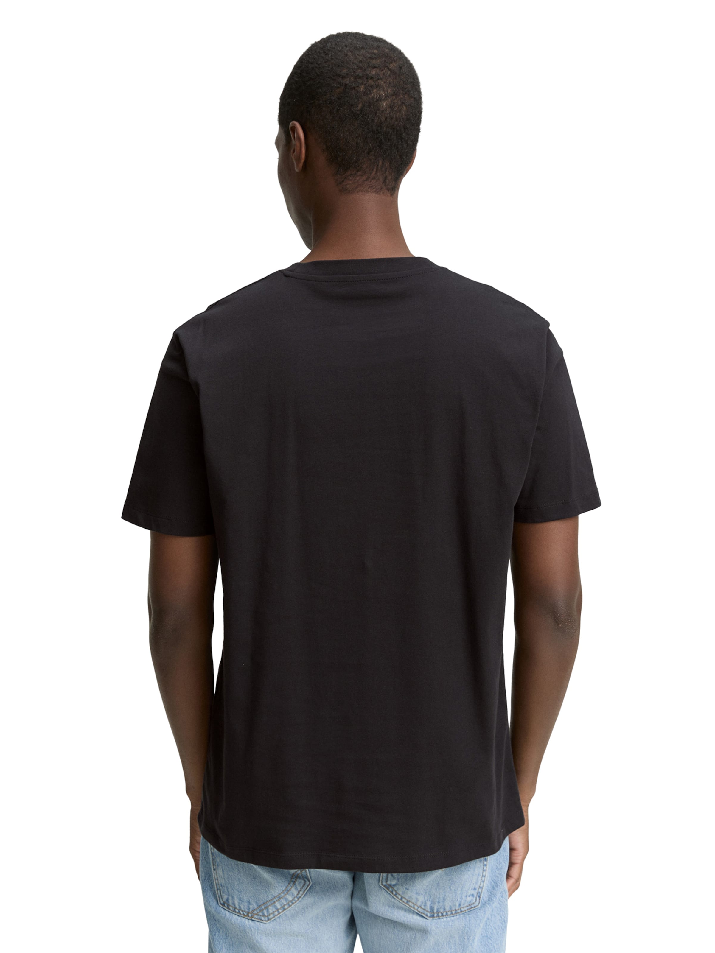 TOM TAILOR DENIM T-Shirt in Schwarz