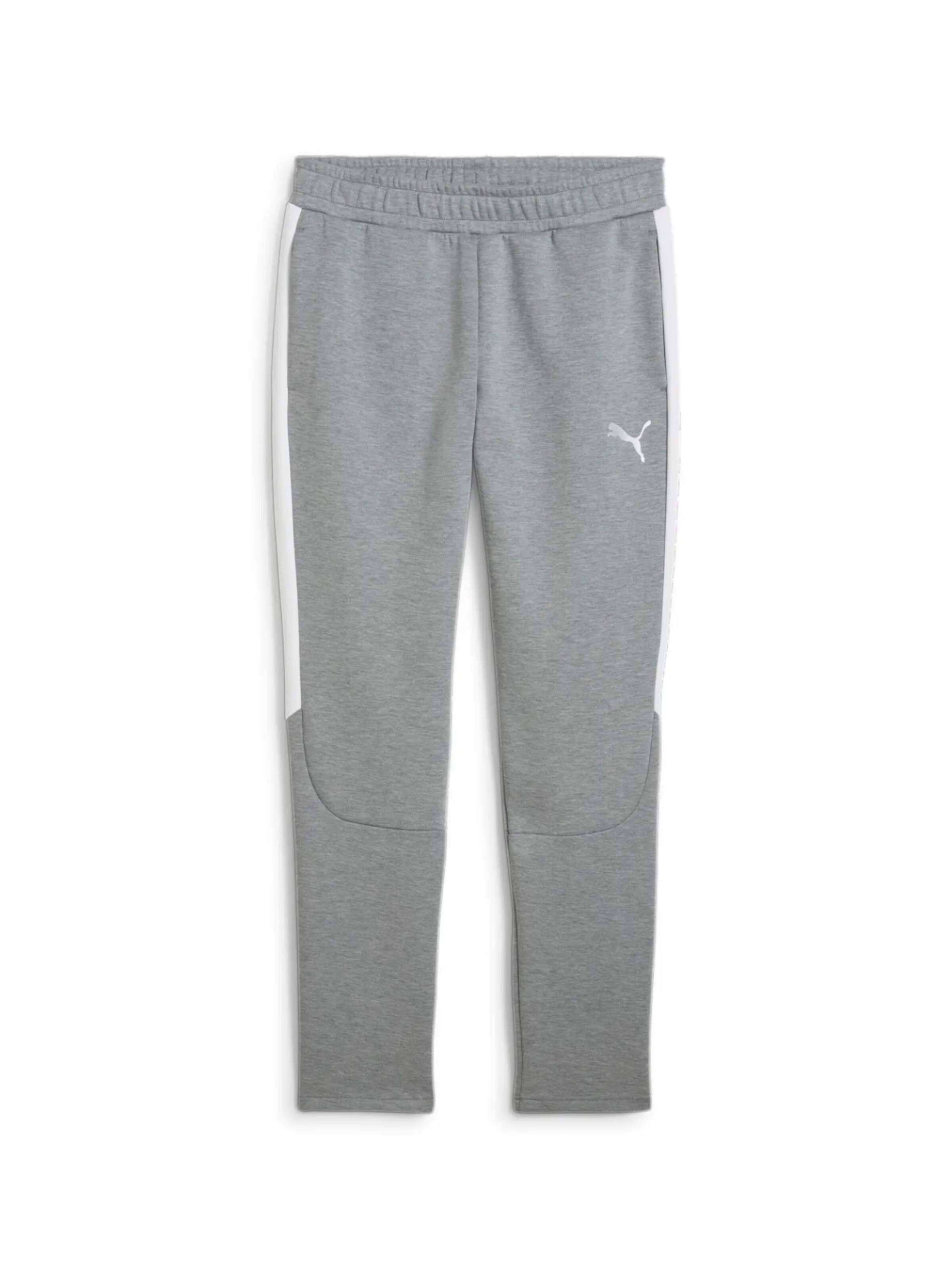 Slimfit Pantaloni sportivi 'teamEvostripe' di PUMA in grigio: frontale