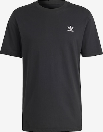 ADIDAS ORIGINALS Shirt 'Trefoil Essentials' in Black: front