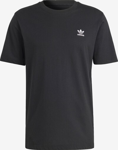 ADIDAS ORIGINALS Тениска 'Trefoil Essentials' в черно / бяло, Преглед на продукта
