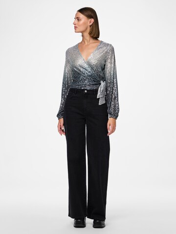 PIECES Blouse 'Delphia' in Blue
