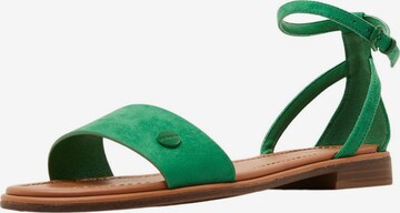 Sandale cu baretă de la ESPRIT pe verde: față