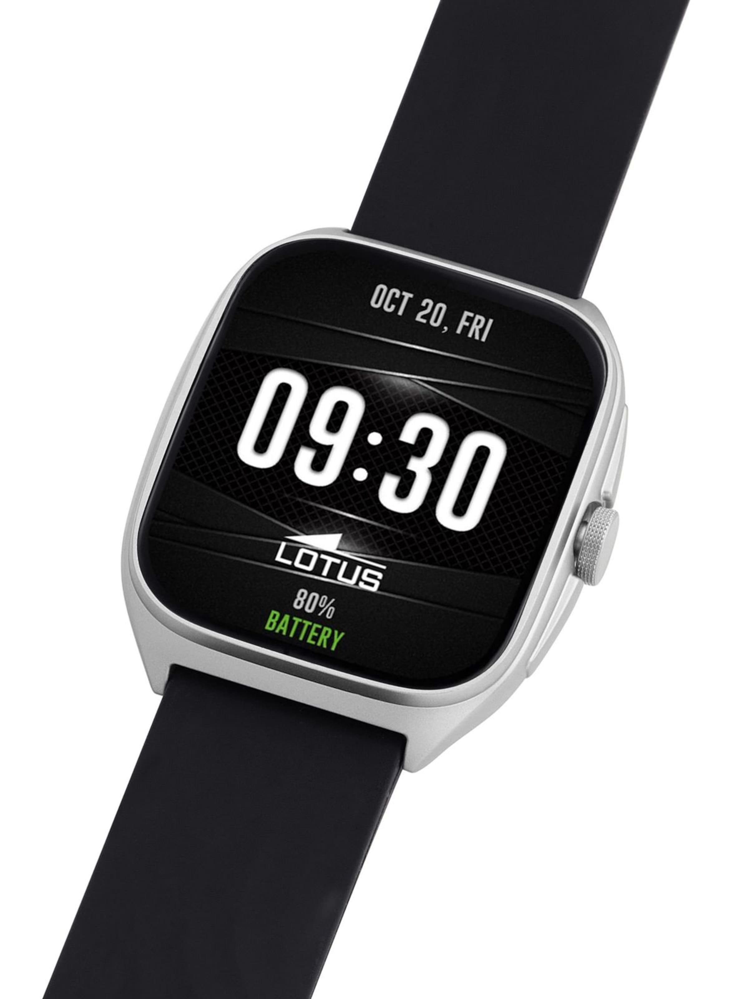 Montre digitale Lotus en noir