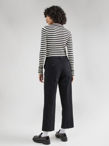 Regular Pantalon à plis Sisley en noir