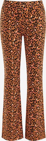 WE Fashion Flared Pants in Orange: front