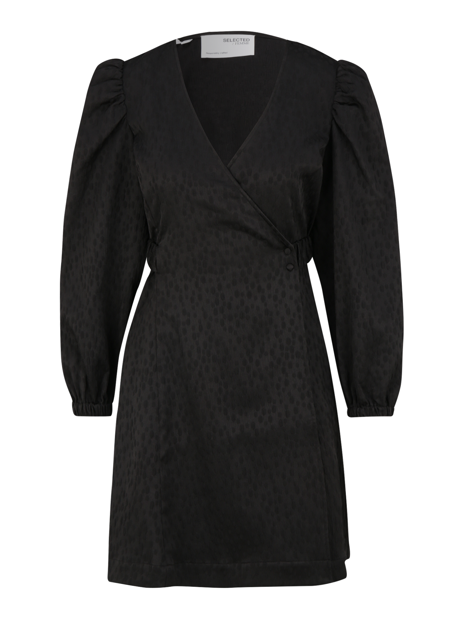 W8qg3 Kobiety Selected Femme Petite Sukienka koszulowa Tanka w kolorze Czarnym 
